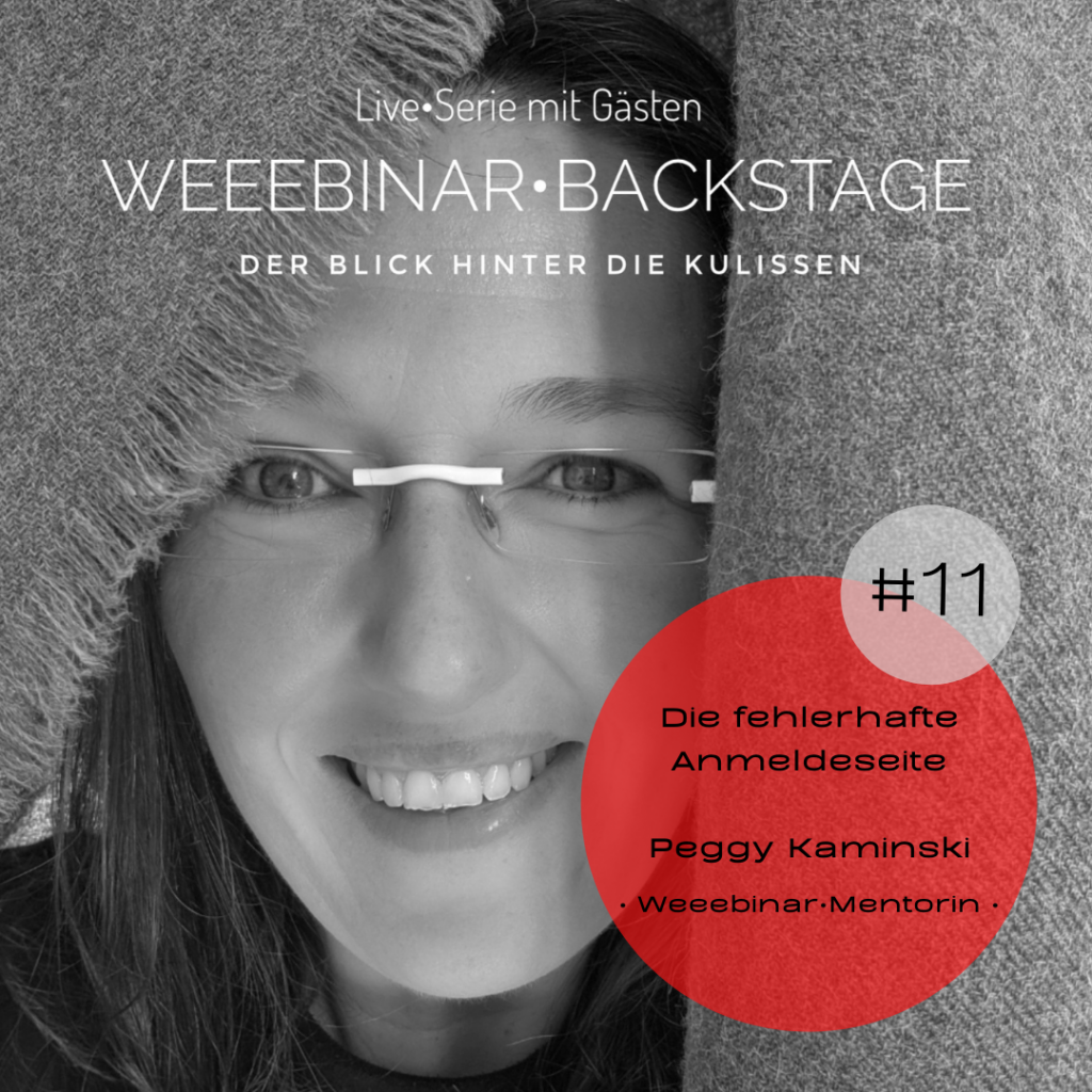 Folge 11 von Weeebinar•Backstage mit Peggy Kaminski